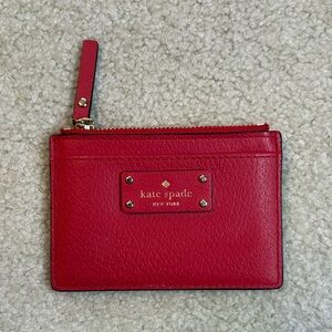 Kate Spade Cherry Red Card Wallet